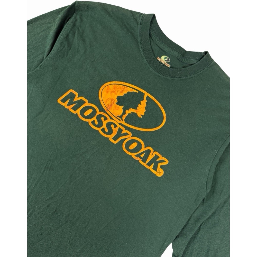 Mossy Oak Men's Green Long Sleeve Graphic T-Shirt Size M Hunting Outdoors